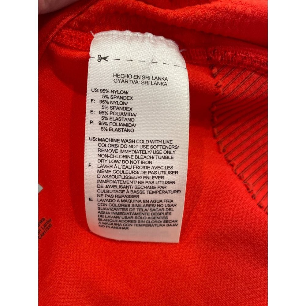 Reebok Red Half Zip Pullover Athletic Top Sz M - Picture 6 of 10